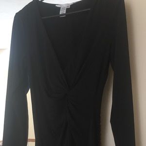 Max Studio Ruched Twist Dress M